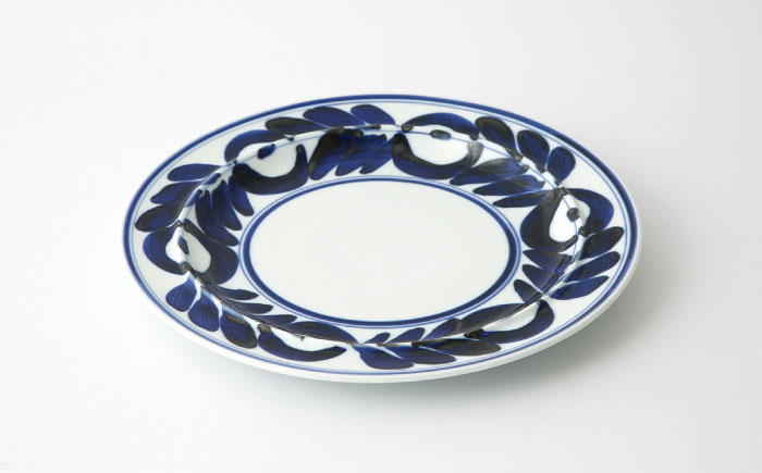 【波佐見焼】mawaribana プレート（大） 2点セット ブルー【アイユー】 [UA51]