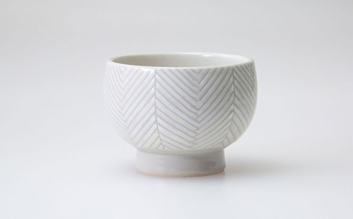 【波佐見焼】ヘリンボーン こどん 2点セット ホワイト【アイユー】 [UA59]