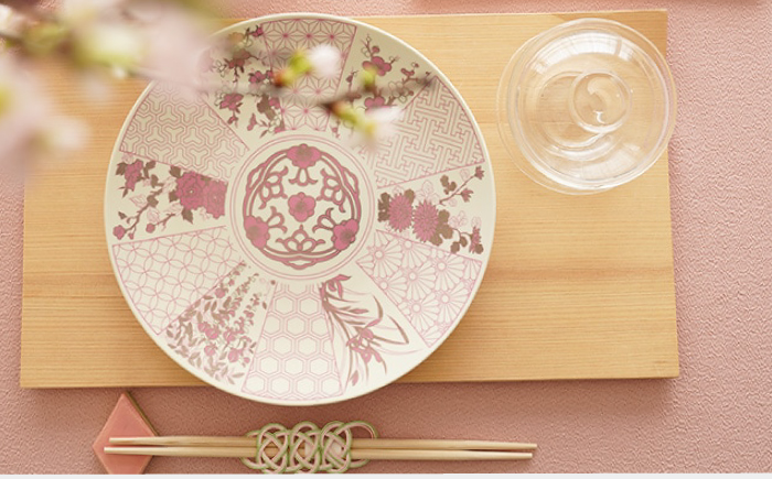 【波佐見焼】金襴 古伊万里 7号皿 紅（化粧箱入り）2枚セット【FOURGRACE】 [UG07]