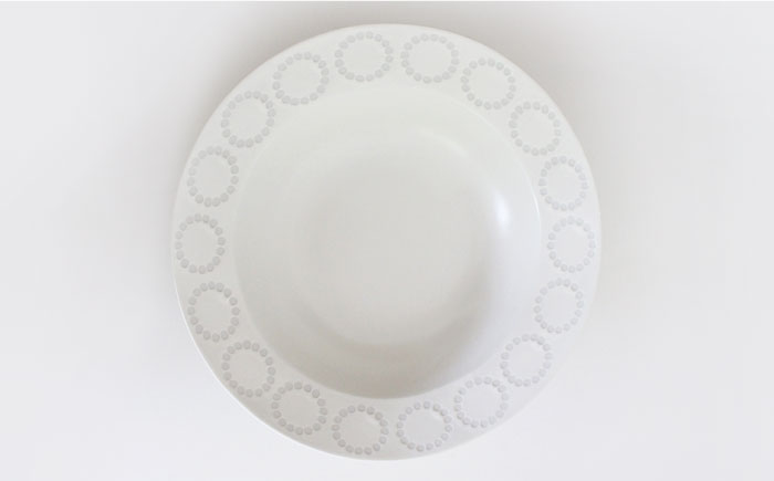 【波佐見焼】サークルリング ブルーベリー・バニラ ボウル 大 2点セット【陶芸ゆたか】 [VA107]