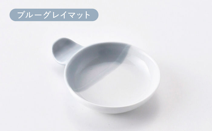 【波佐見焼】コンフォート ハーフ 手つき小皿 3色セット（ブルーグレイマット・ピンクマット・ベージュマット）【陶芸ゆたか】 [VA129]