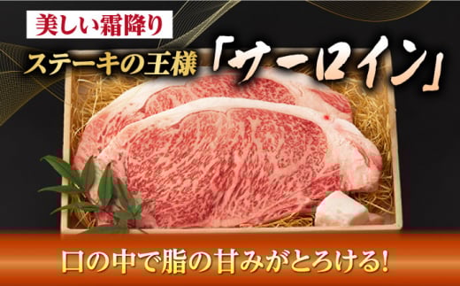 【全12回定期便】サーロイン ステーキ 2枚 400g 長崎和牛 A4～A5ランク【野中精肉店】 [VF21] 肉 牛肉 サーロインステーキ 焼肉 定期便