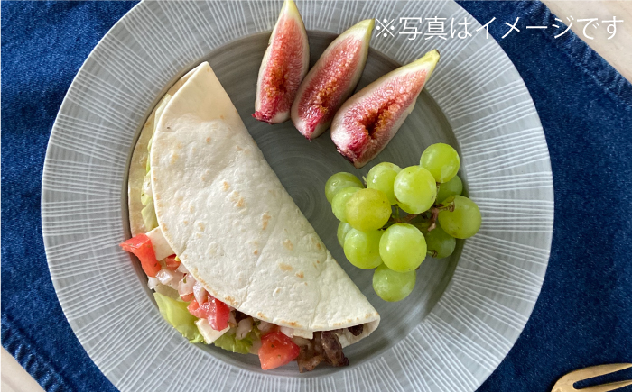 【波佐見焼】Shabby chic style 25cm プレート 2枚セット（ライトグレー） 食器 皿 【和山】 [WB105]