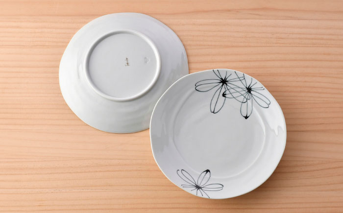 【波佐見焼】パキラ 20cmプレート 2枚セット【まるしん】 [WD46]