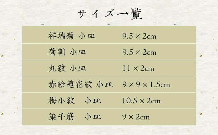 【波佐見焼】染錦型変 六客小皿揃 食器 セット【浜陶】 [XA71]