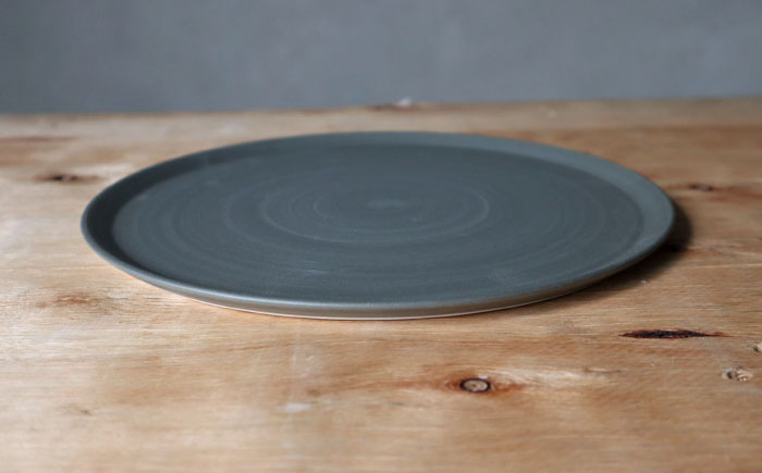 【波佐見焼】IREKO シャビー プレートL グレー・ブラウン 2点【浜陶】 [XA85]