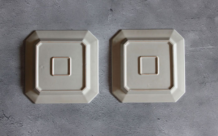 【波佐見焼】Natural正角プレート 2枚セット（ホワイト）食器 皿【光春窯】 [XD104]