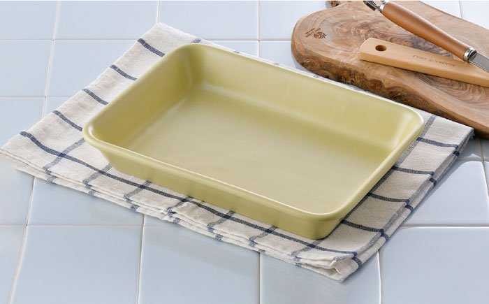 【波佐見焼】オーブンウェア 長角トレー 角皿 プレート イエロー【光春窯】 [XD64]