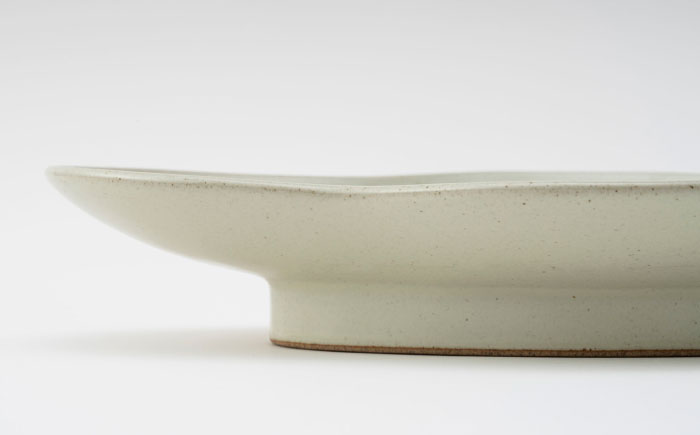 【波佐見焼】zen to 五十嵐可菜「餃子皿」 アイボリー 2点セット【中善】 [YE23]