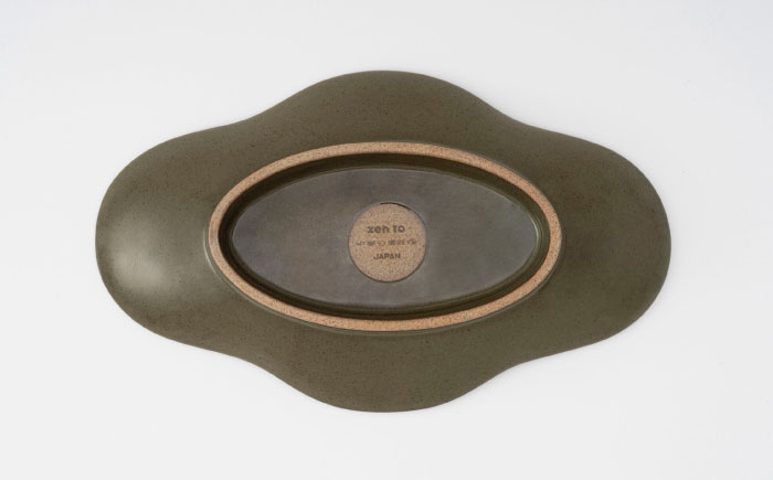 【波佐見焼】zen to 五十嵐可菜「餃子皿」 ウグイス 2点セット【中善】 [YE24]