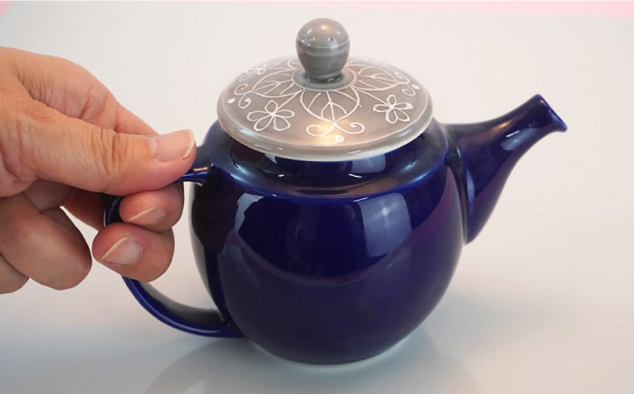 【波佐見焼】アラベスクポット 急須 ティーポット 陶器【仙右エ門陶房】 [ZD13]