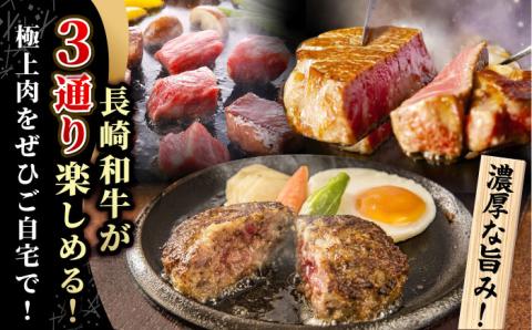 【全2回】A5ランク ヒレステーキ サイコロステーキ ハンバーグ 総量2660g [NA59]  肉 牛肉 ヒレ ステーキ 焼肉