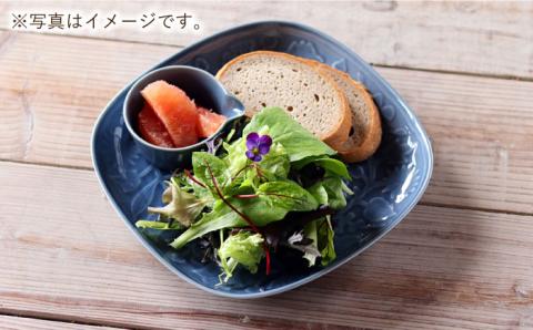 【波佐見焼】レリーフ・フラワーパレード 盛皿2枚セット 皿 食器 プレート 【和山】 [WB36]