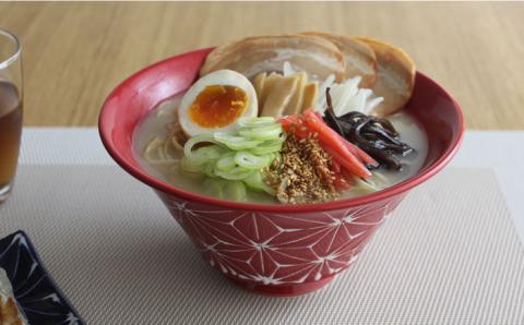 【波佐見焼】ホワイトライン麻 どんぶり 4色セット【翔芳窯】 [FE99]