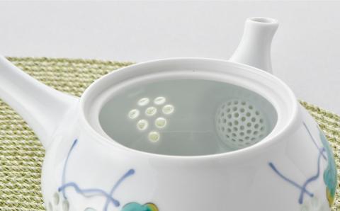 【波佐見焼】水晶ぶどう 急須茶器揃い 急須 湯呑【丹心窯】 [AB31]