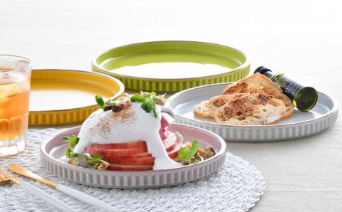 【波佐見焼】ギアシリーズ プレート 小（17.5cm） パステルカラー 4枚セット【大新窯】 [DC98]