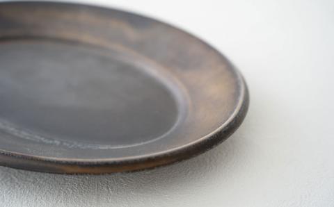 【波佐見焼】UTAGE オーバル プレート S ブラック 5点セット【藍染窯】 [JC30]