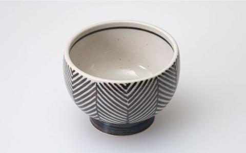 【波佐見焼】ORIME ヘリンボーン こどん （ブラウン×ホワイト）セット どんぶり 【アイユー】 [UA21]