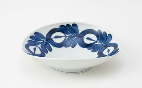 【波佐見焼】zen to 阿部 薫太郎 カレー皿「daily spice plate」ブルー・ブラウンセット 食器 パスタ皿 【中善】 [YE01]