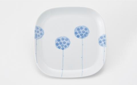 【波佐見焼】角トレー（中） 皿 3枚セット【Cheer house】 [AC107]