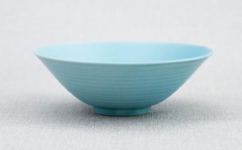 【波佐見焼】アイシー ボウル 大 （ブルー・ピンク） ペアセット【団陶器】 [PB114]