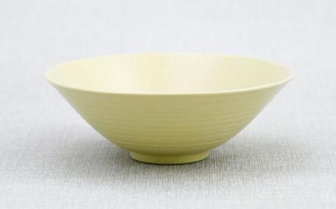 【波佐見焼】アイシー ボウル 大 （ホワイト・イエロー） ペアセット【団陶器】 [PB116]