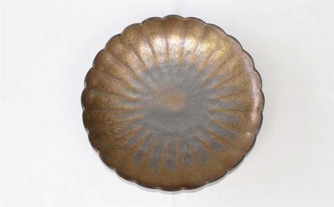 【波佐見焼】ブロンズ・雪化粧 ペア 7寸皿 プレート【石丸陶芸】[LB72]