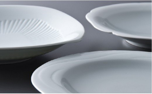 【波佐見焼】作：朝長仁 青白磁 パスタ皿 5枚組【くらわんか】 [AA27]