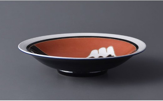 【波佐見焼】作：馬場正人 富士山 飾り皿 木箱付き 【正人窯】【くらわんか】 [AA42]