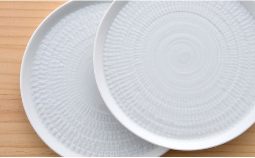 【波佐見焼】飛び鉋 丸プレート 皿 16cm 4枚セット 【一真窯】 [BB28]