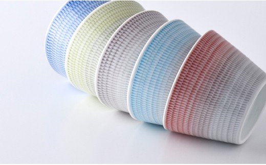 【波佐見焼】 そばちょこ 5色セット 【一真窯】 [BB30]