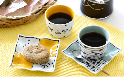 【波佐見焼】 カラフルカップ そばちょこ 小皿 ペア 5色 10点セット【大新窯】 [DC03]