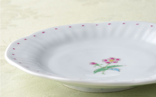 【波佐見焼】一つ花銘々皿 小皿 2枚セット【藍水】 [GB17]