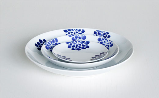 【波佐見焼】染蒼 hana 茶碗 ボウル そばちょこ 含む 6点セット【石丸陶芸】 [LB34]