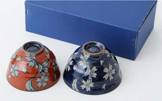 【波佐見焼】流水桜ペアセット 翔芳窯【福田陶器店】 [PA150]