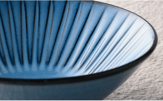 【波佐見焼】蒼鎬（あおしのぎ）モーニングペアセット スープカップ ボウル 食器【利左エ門窯】 [QB17]