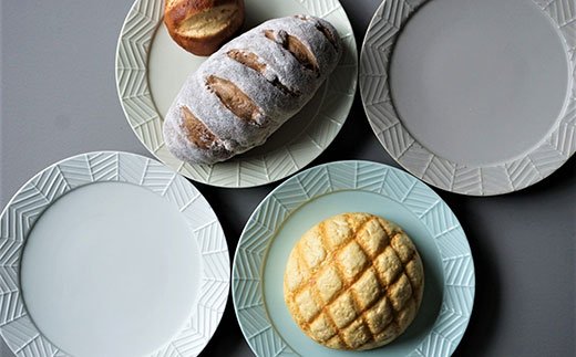 【波佐見焼】YABANE シリーズ 20cm リム プレート 4枚セット【永峰製磁】【eiho】 [RA50]