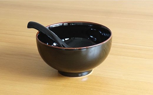 【白山陶器】【5人分の食器】丼とレンゲ10ピースセット 天目 どんぶり 【波佐見焼】 [TA62]