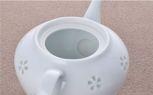 【波佐見焼】水晶花詰ティータイム ティーポット カップ ソーサー ペアセット【丹心窯】 [AB20]