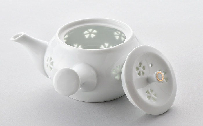 【波佐見焼】水晶花詰 茶器揃い 急須 湯呑 セット【丹心窯】 [AB33]