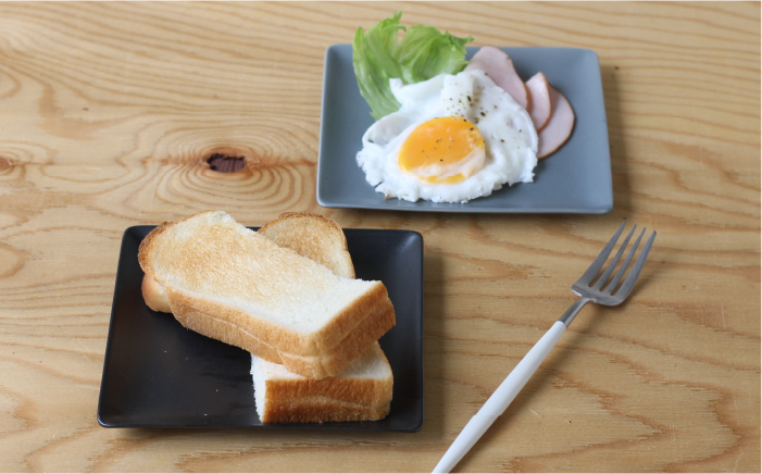 【波佐見焼】 おむぱん皿 平皿 ブラック 5枚セット 【Cheer house】 [AC104]