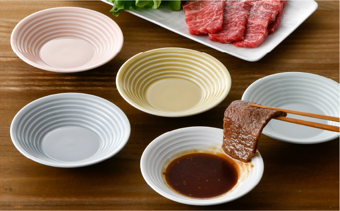 【波佐見焼】くすみカラー 小皿 5枚セット【Cheer house】 [AC108]