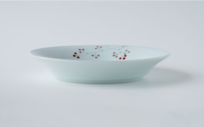 【波佐見焼】シダ紋・木の実 パスタ皿 プレート ペアセット【Cheer house】 [AC135]