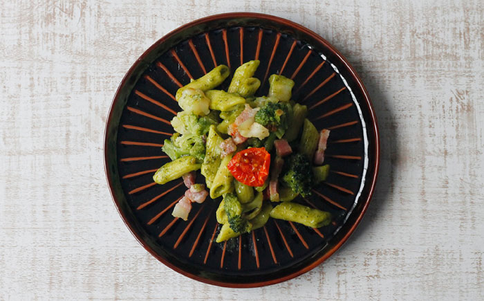 【波佐見焼】ミニ バターケース & Rei プレート（天目） 2枚セット【Cheer house】 [AC149]