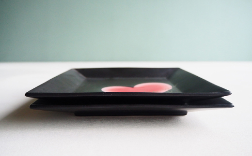 【波佐見焼】mignon スクエア皿 プレート 【紫明窯・作家はな】【陶藤】 [BE19]