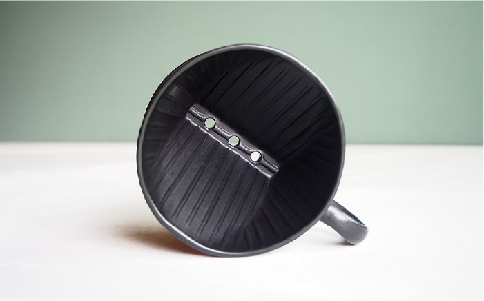 【波佐見焼】mignon ハート ドリッパー 紫【紫明窯・作家はな】【陶藤】 [BE26]