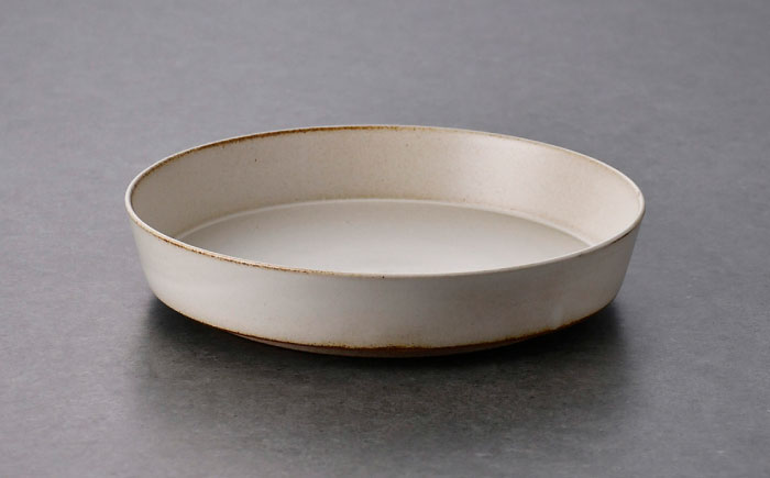 【波佐見焼】kadテラ 深皿 21cm 2枚セット アイボリー・サンド【NISHIYAMAJAPAN】 [CB138]