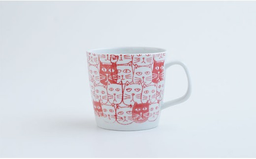 【波佐見焼】【かるがる♪】マグカップ Cats（キャッツ）ペアセット 食器 皿 【勲山製陶】 [CD07]