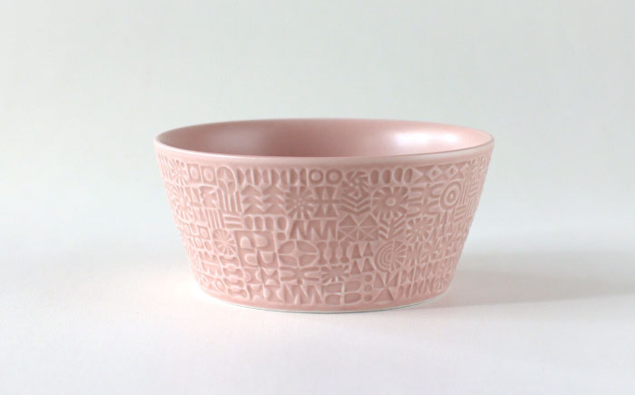 【波佐見焼】PATTERNED シリーズ antique rose 4点セット【BIRDS’ WORDS】 [CF090]