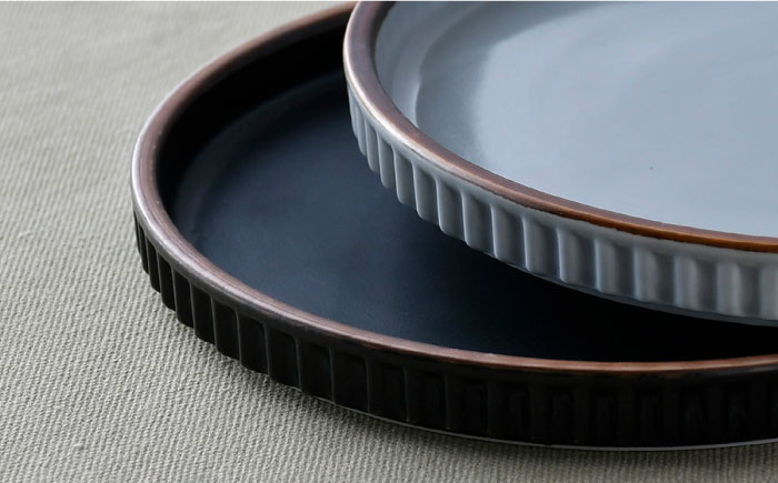 【波佐見焼】ギアシリーズ プレート 小（17.5cm） マットカラー ペアセット【大新窯】 [DC101]